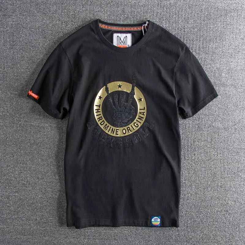 

2019 new arrival British fashion hip-hop ghost hand print original single-man short-sleeved T-shirt plus size tops 63% off sale