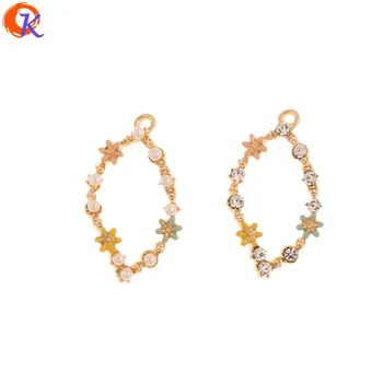 

Cordial Design 50Pcs 16*27MM Jewelry Accessories/Earrings Connectors/Drop Flower Shape/DIY Making/Hand Made/Earring Findings