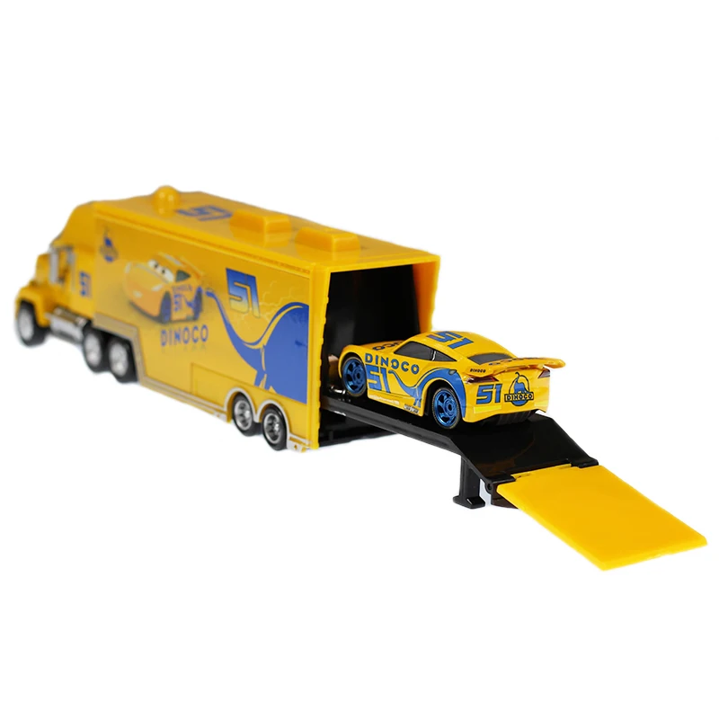 Дисней автомобиль Pixar тачки 3 Молния Маккуин Круз Рамирез шторм Джексон Мак хаулер деформация транспортер мальчик автомобиль игрушки