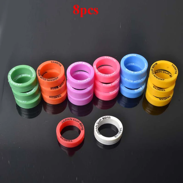 Best Offers 8Pcs Tire Skin for Aluminum Wheel Hub Wheel Rim Medium Diameter Printing Tire for RC Model Cars DIY Tamiya Mini 4WD Racing Car