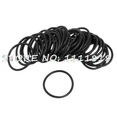 

50 Pcs Black Nitrile Rubber O Ring NBR Gaskets Grommets 35mm x 2.5mm