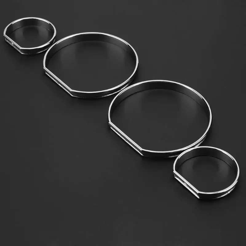 4pcs Car Front Dashboard Decoration Frame Dial Ring Trim Car Styling Auto Front Cover for BMW E46 Car Replacement Part Accessory