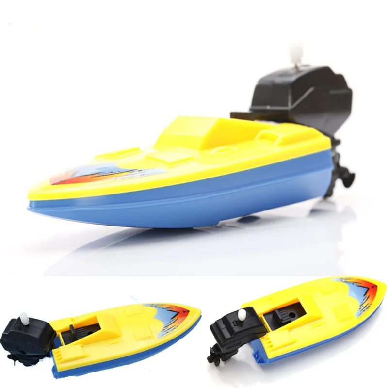 Funny New Baby Boat Cartoon Ship Toys Rally Floating Toys Wind Up