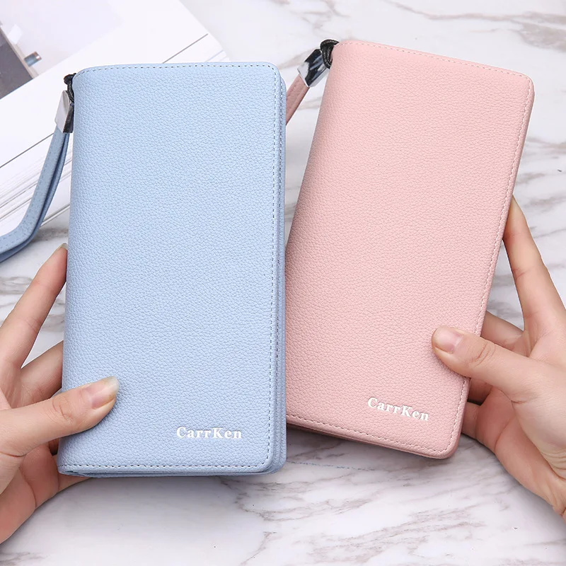 

Long Leather Women Wallet Coin Purse Phone Bag Bow Multi-Card Bit Card Holder Girls Pocket Ladies Fashionable Wallet New 2019