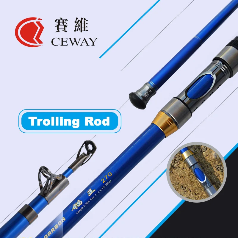 Carbon Boat Fishing Rods Telescopic Trolling Rod Ultra Hard Troll Jigging Pole  Fish Tackle Poles 2.7m 3m 3.6m 3.9m FREE SHIPPING - AliExpress