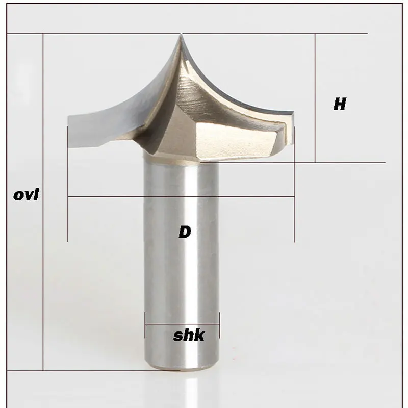 1 шт. 1/2*3/4 фреза по дереву, для станков с ЧПУ режущие инструменты для гравирования по для дерева свёрла