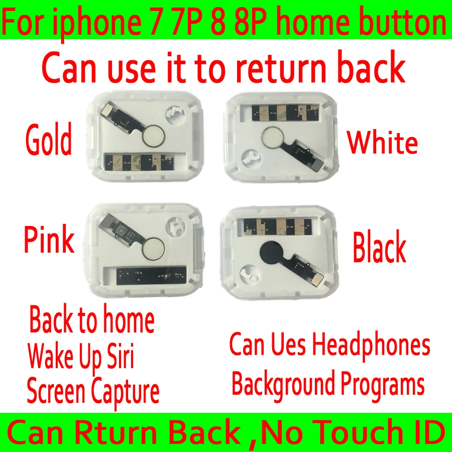 

For iPhone 7 7P 8 8P Universal Home Button Flex Cable Return Home Function Solution JC For iPhone 7 7 Plus 8 8 Plus Home Button