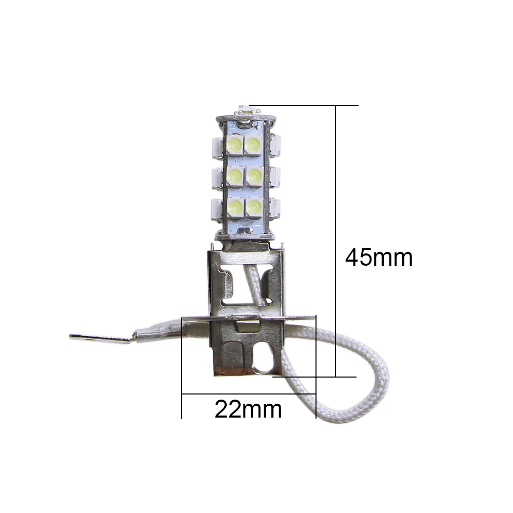 KEIN 4 шт. светодиодный H3 противотуманные лампы 3528 25SMD 12 V авто светодиодный внешний DRL Габаритные огни вождения H3 лампы для автомобиля источник света