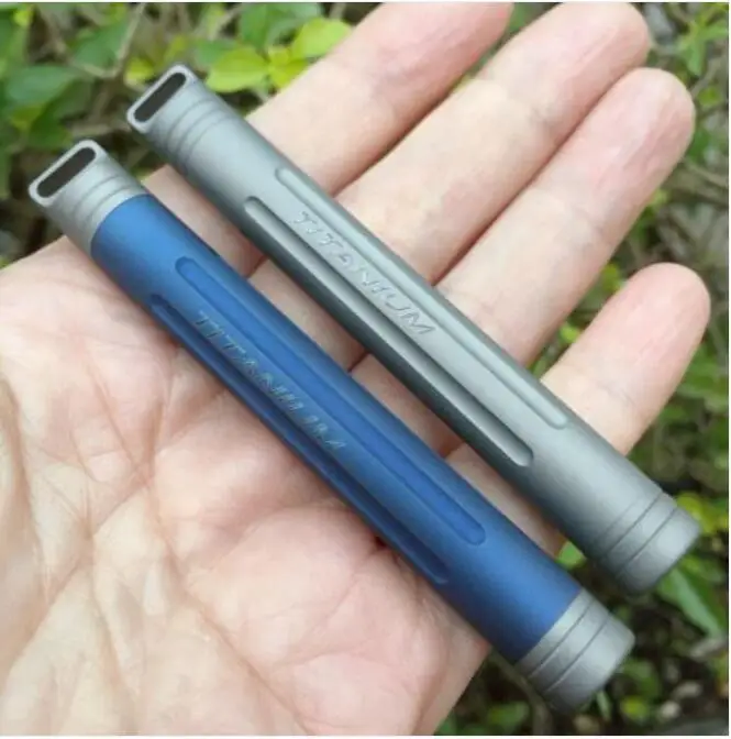

Titanium Alloy Waterproof Case Container Toothpick Holder Box Pill Case