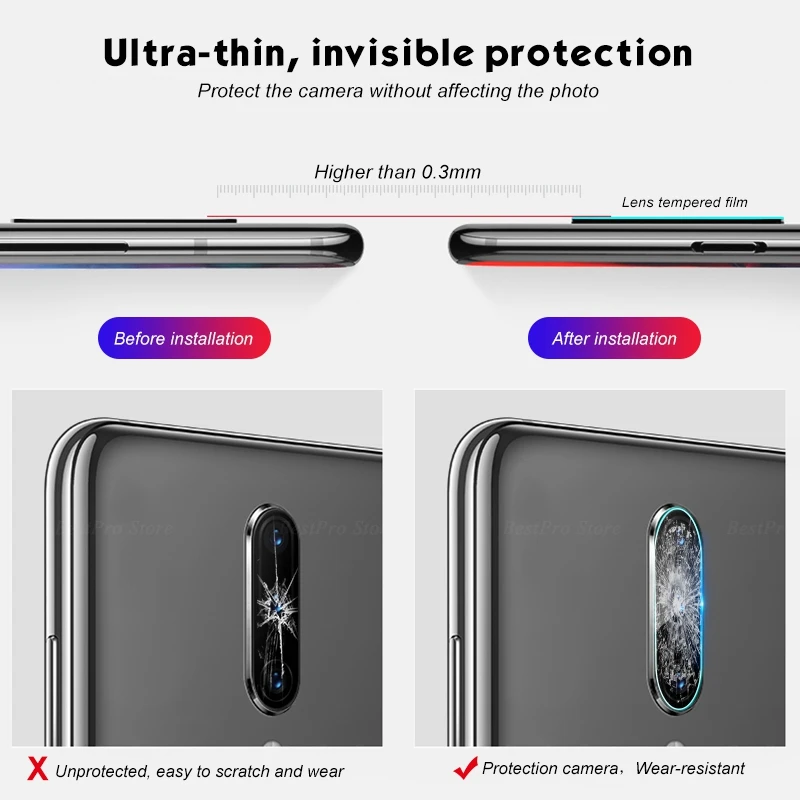 Стекло для объектива камеры OnePlus 7 Pro 1 + закаленное стекло One Plus пленка Защитная на