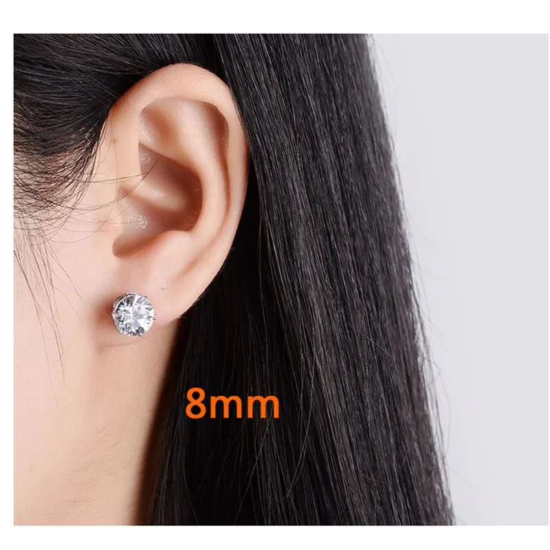 

European and American zircon studs, medical needles, AAA zircon lady earrings for special activities