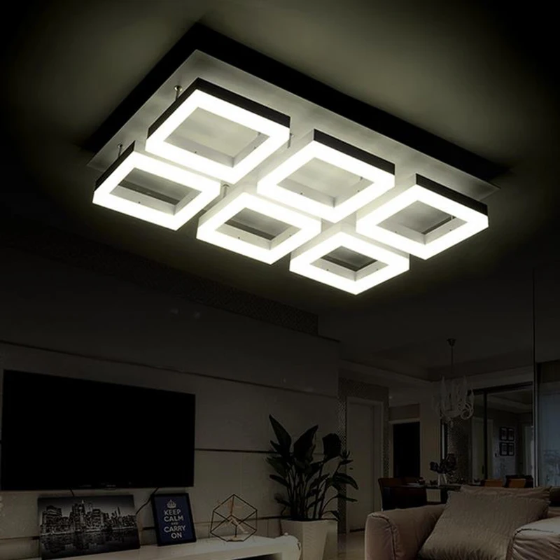 2017 NEW minimalist acrylic modern led ceiling lights for living room bedroom ac 85-265v home decorative lamp | Освещение