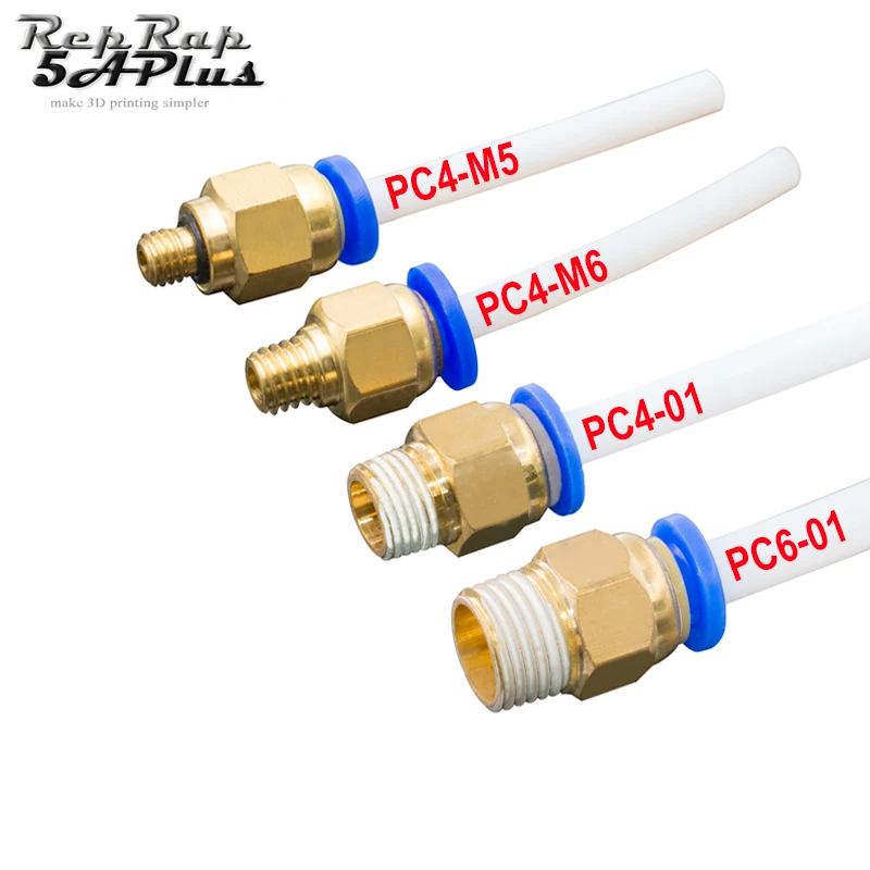 5 قطعة/الوحدة HOTEND j-رئيس عن بعد حار رئيس موصل الطارد الطاعم 3 مللي متر/1.75 مللي متر تفلون وصلة أنبوب 3D طابعة جزء الجملة