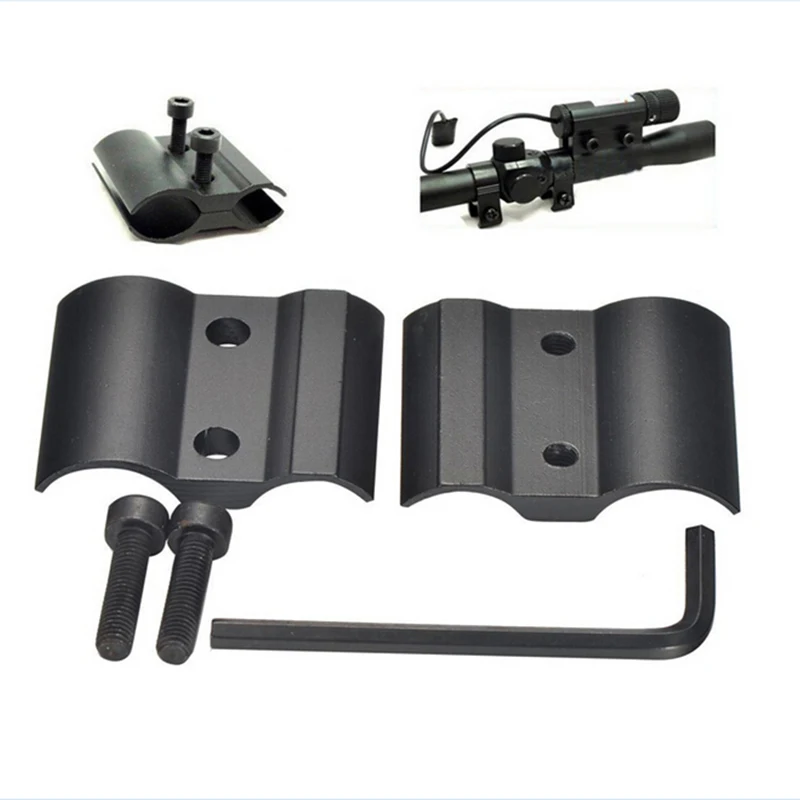 

Hunting Tactical Barrel Ring Scope Sighting Telescope Clamp Mount Hunting Holder Gun Flashlight Torch Laser Sight Clip Newest