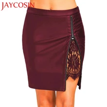 JAYCOSIN новые женские летние модные кожаные кружевная униформа для девочек плиссированная мини юбка прямая поставка 25 мая