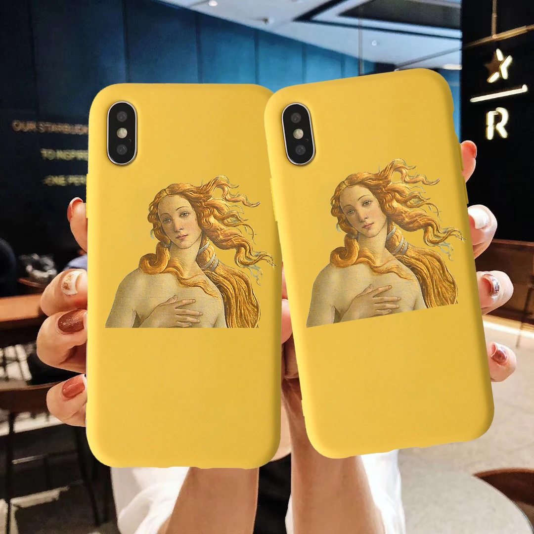 Чехол из ТПУ Sandro Botticelli LaPrimavera Модный чехол ярких цветов для iphone 7 X XS XR 11 11Pro 11ProMax