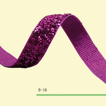 

2.5cm Glitter Velvet Ribbon Shinny Velvet Ribbon Purple Metallic Ribbon Craft Ribbon