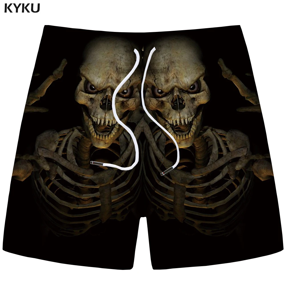 KYKU Skull Shorts Men Flame Casual Shorts Beach Mechanical Joggers Gray Cargo 3d Printed Mens Short Pants 2018 Summer Fashion KYKU Skull Shorts Men Flame Casual Shorts Beach Mechanical Joggers Gray Cargo 3d Printed Mens Short Pants 2018 Summer Fashion