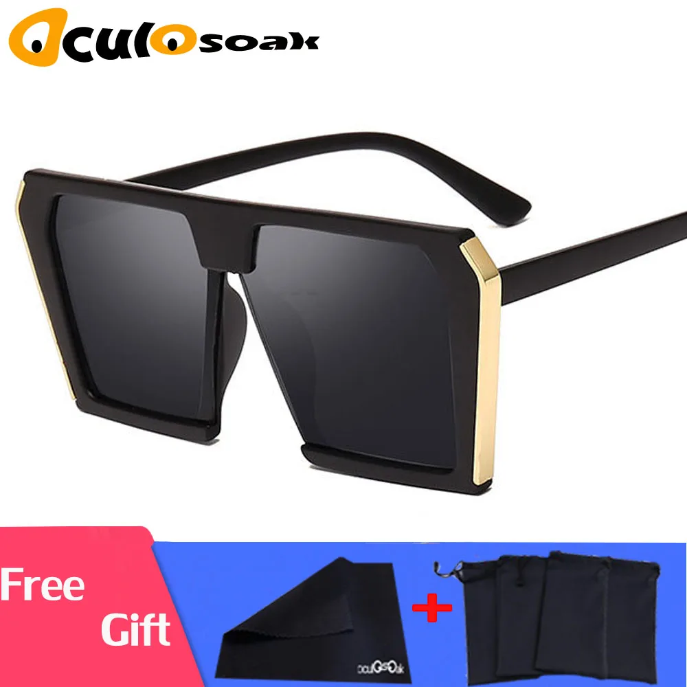 New Oversize Square Sunglasses Women Double Colors Frame Mirror Shades 2019 Vintage Brand Design Big Frame Sun Glasses Femme New Oversize Square Sunglasses Women Double Colors Frame Mirror Shades 2019 Vintage Brand Design Big Frame Sun Glasses Femme