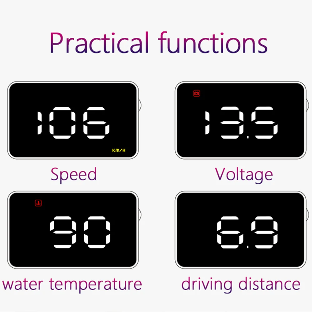 Windshield Digital Speed Projector