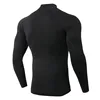 Mens Running Sport Shirts Gym Fitness Compression Skinny t shirt Male Jogging Training Black Solid Tee Tops Crossfit Sportswear ► Photo 2/6