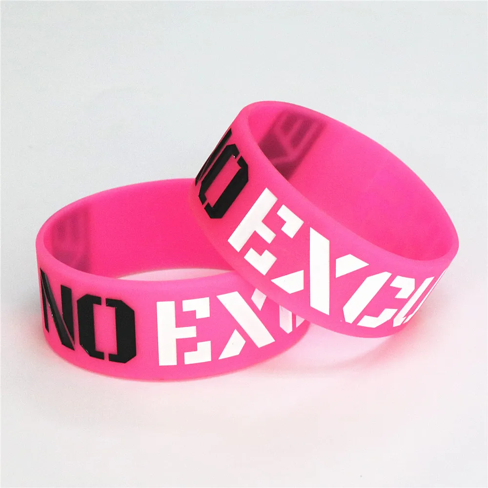 Fashion Motivation Silicone Wristband Sports Bracelet With Silicone Wristband 1PC