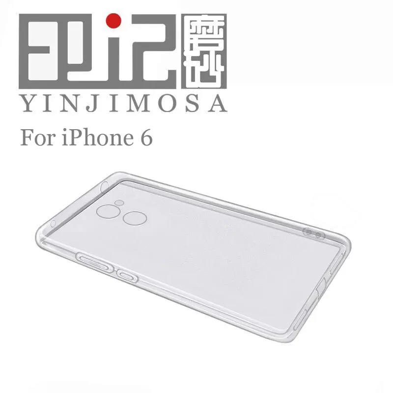 2 шт. YINJIMOSA прозрачный телефона Чехлы для iPhone 6 Чехол Мягкий чехол 6s принципиально