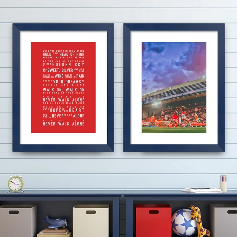 Anfield Liverpool FC Art Canvas Painting Boys Room Decor