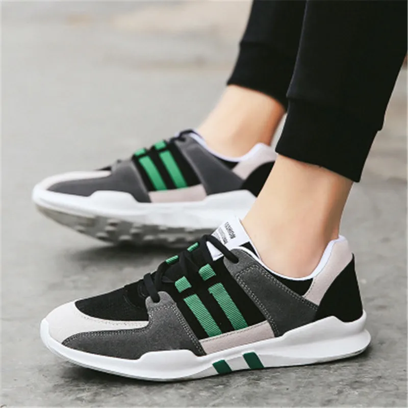 

KipeRann Running Shoes for Men 2018 Summer New Men Sneakers Lace Up Low Top Jogging Shoes Man Athletic Footwear Breathable Sale