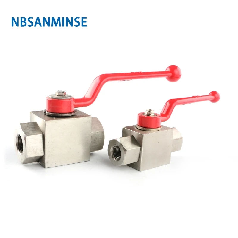 Stainless Steel High Pressure Hydraulic Ball Valve KHB G1/8 1/4 3/8 1/2