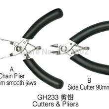 Горячая 2 шт./партия GH233A B гладкие кусачки и плоскогубцы, Ювелирные плоскогубцы, инструменты для изготовления ювелирных изделий DIY Инструменты