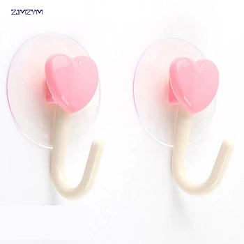 

2pcs/set creative Waterproof Suction cup hooks for walls Seamless Adsorption hooks Strong Wall Hook Hanger Kitchen Bathroom