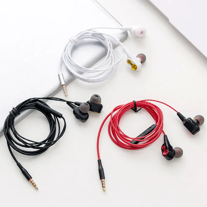 Inear наушники двойной драйвер гарнитуры бег HIFI лихорадка аурикулярная Audifonos