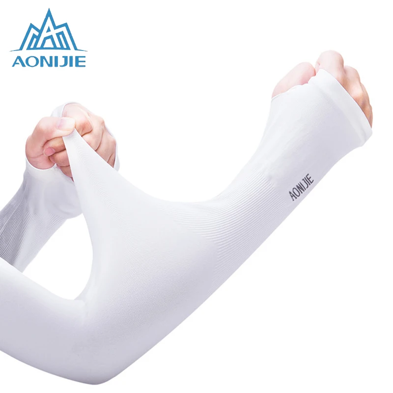 

AONIJIE One Pair UV Sun Protection Cooling Arm Sleeve Cover Arm Cooler Warmer For Gloves Running Golf Cycling Driving E4036