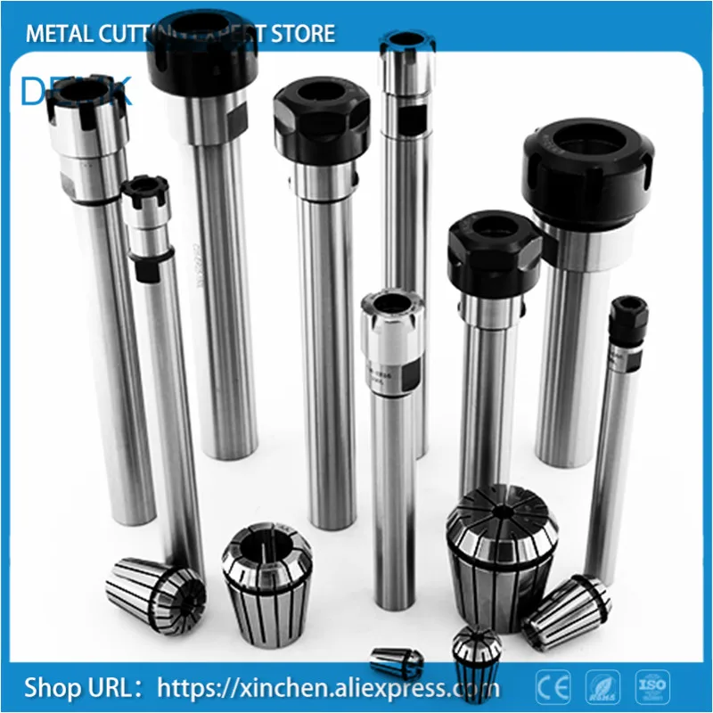 C40-ER40UM-100L Collet Chuck Holder CNC Extension Rod Straight Shank+1P