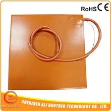 600x600 мм 110 в 1200 Вт силиконовый 3d принтер подогреватель для кровати с клейкой лентой 3M и 100 к термистор