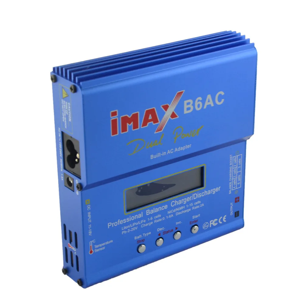 HTRC iMAX B6 AC B6AC 80 Вт 6A двойной RC Баланс Зарядное устройство Lipo Nimh Nicd Батарея с цифровым ЖК-экраном