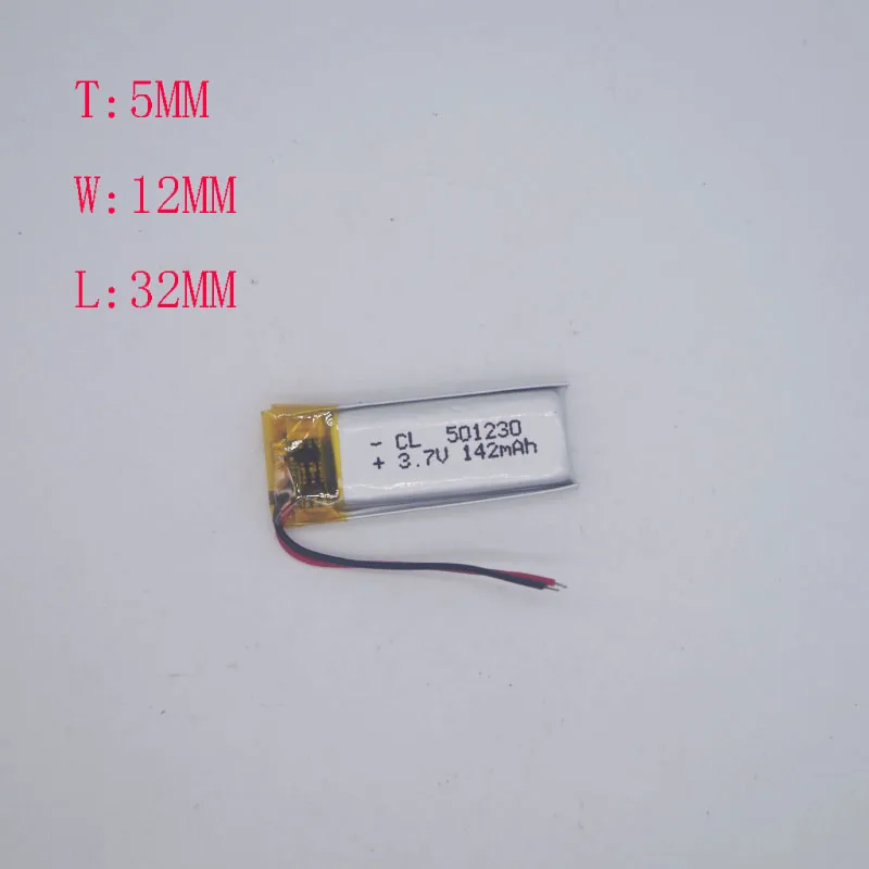 

3.7v Polymer Lithium Battery 501232x501230 Bluetooth headset Micro device Smart wearable 051230