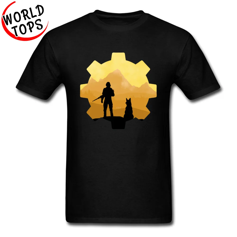 

Sole Survivor Fallout 4 Top T-shirts Sunset Wolf 3D Printed On T Shirt New Crewneck Men Tops Shirts Tops Shirts Father's Day