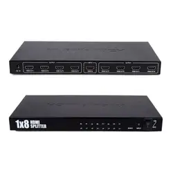 Ultra HD 8 портов 1 в 8 выход 1x8 HDMI сплиттер аудио видео 1080 P для HD HDTV 3D DVD (США штекер)