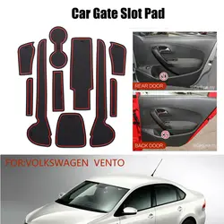 Для Volkswagen VENTO Автомобильный Дверной паз коврик ворота Слот коврик латексный Противоскользящий автомобиль-Стайлинг 10 шт./компл. резиновые