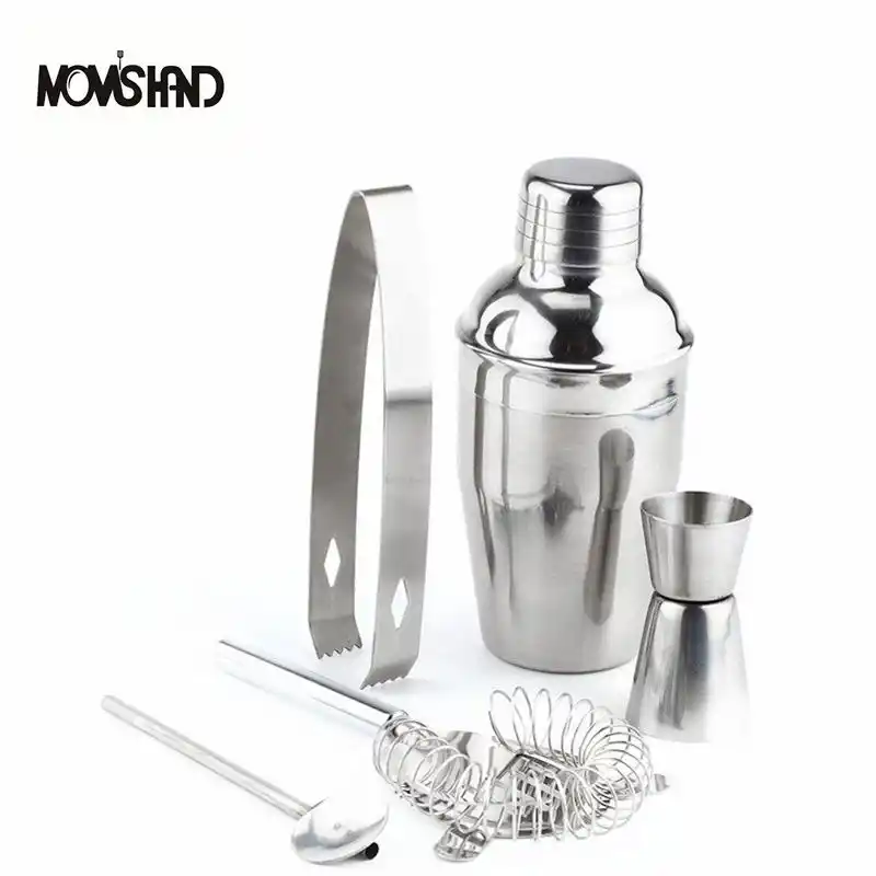 Cocktail Shaker 4pcs// Set Professional Durable Stainless Steel Drinking Cocktail Wine Shaker Mixing Tool Set in Home Bar Party Tools Kit 15//30ml Bartender Kit