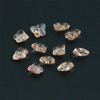

Crystal AAA 1000pcs Water Pink 14mm Crystal Butterfly Beads Crystal Glass Beads For Pendant Curtain Chandelier DIY Strand