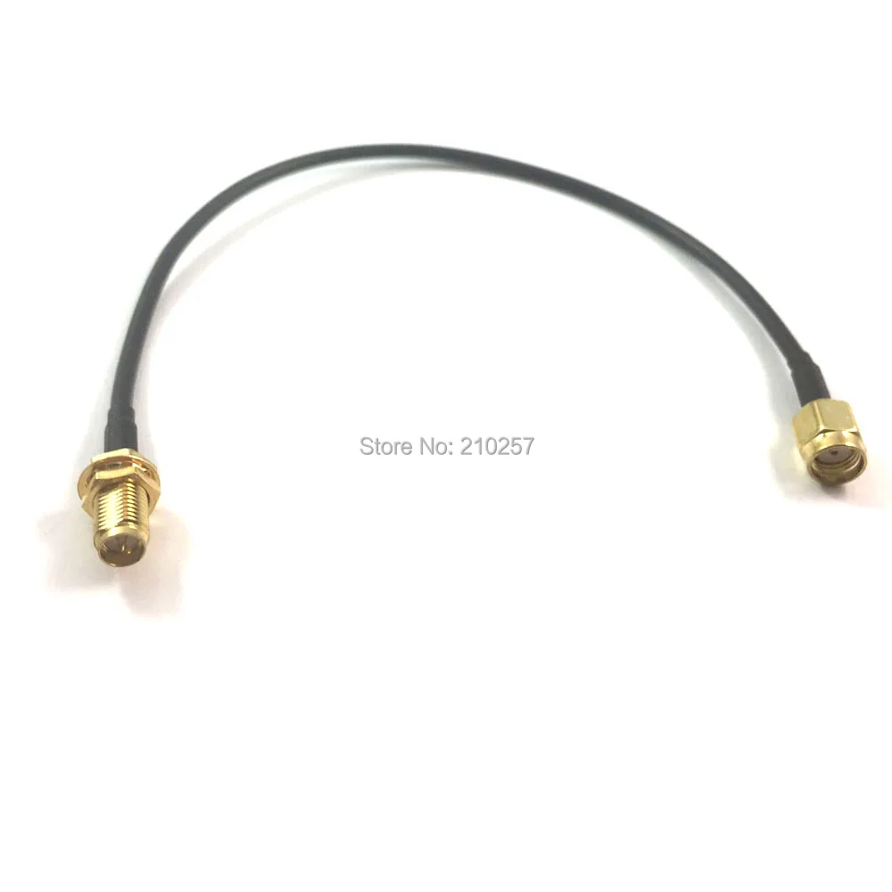 Wifi 안테나 용 5pcs Rp Sma 남성 RP-Sma 여성 커넥터 RG174 동축 케이블 20cm