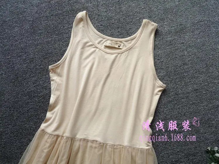 Длинное черное и белое летнее платье с многослойной юбкой, нижнее белье, платье-комбинация 9833 - Цвет: Ivory