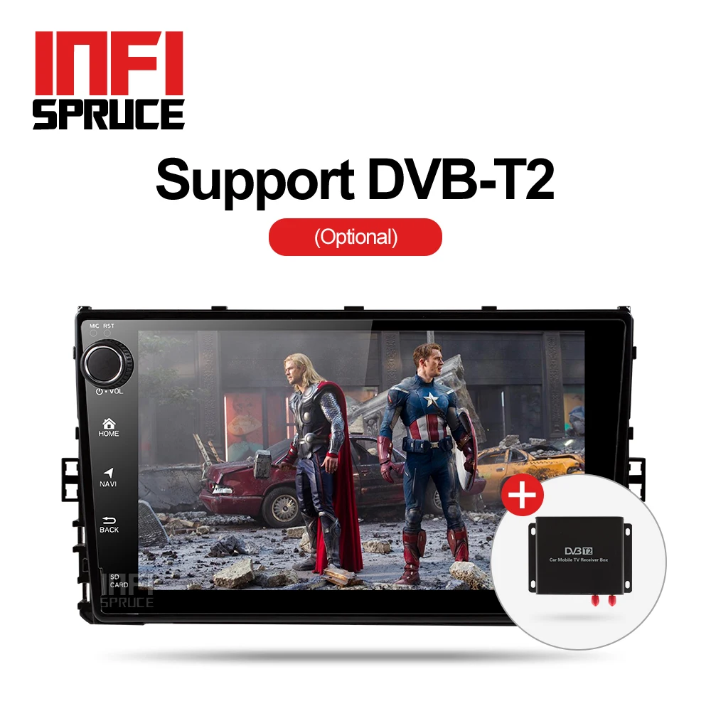 Infispruce 2G + 32G android 8 1 Автомобильный gps плеер для VW/для автомобиля Skoda Радио Видео