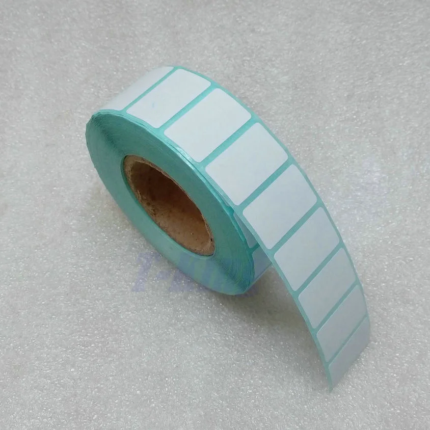 Thermal Label Sticker 40*15mm 1500 Pcs/Roll Direect Thermal Print For Supermarket Price Label Logistics Direct Print
