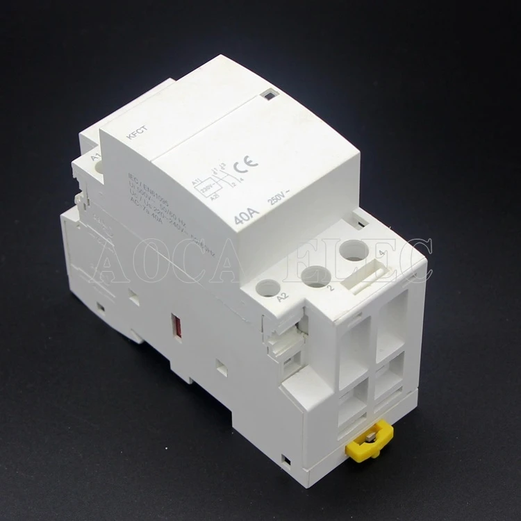 Контактор 1P 25A 220V 50HZ Din rail бытовой модульный контактор переменного тока 16A 20A 32A 40A 63A