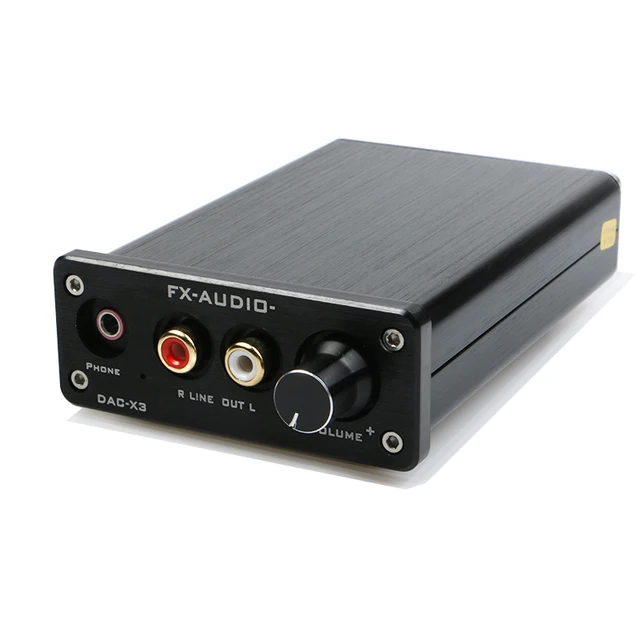 FX AUDIO DAC X3 Fiber Coaxial USB Decoder 24BIT/192Khz USB