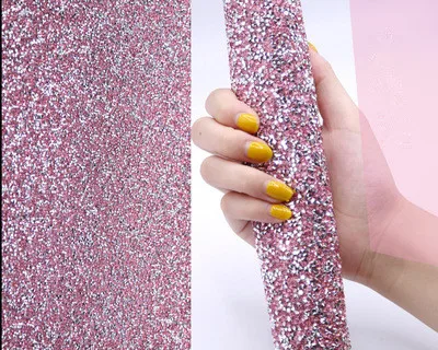 Роскошный Бриллиантовый Настольный коврик для дизайна ногтей, практичная подушка для салона, моющаяся Подушка, держатель для рук, складная подставка для рук, инструмент для маникюра - Цвет: Rose Pink